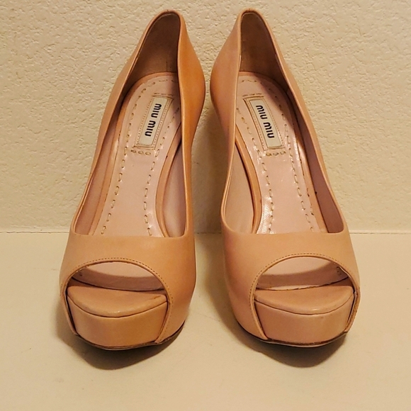 Miu Miu peep toe heels - Picture 1 of 8